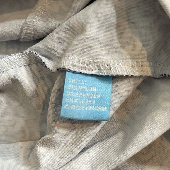 J McLaughlin‎ Purple Blue Catalina Cloth Shift Dress Size L Preppy Old Money - Picture 8 of 12